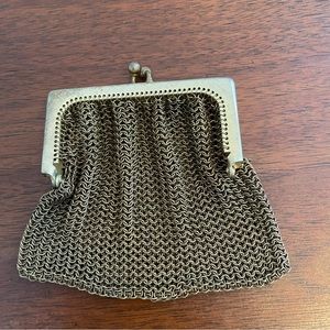 Vintage metal chainmail coin purse